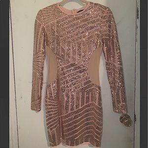 Missguided sparkly bodycon dress